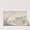 Landscape with a Cottage and Figures (1653) by Jan van Goyen