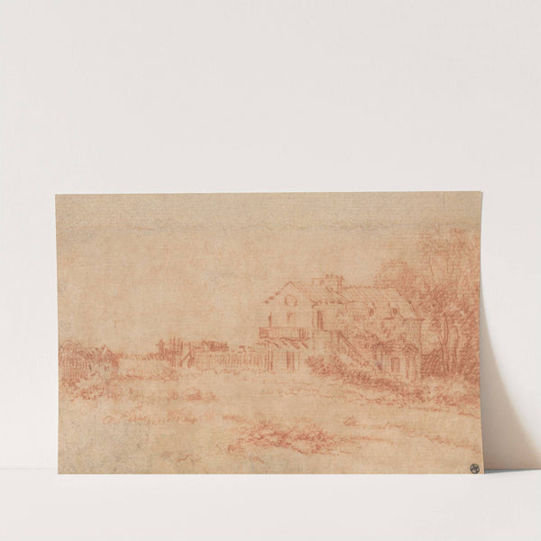 Landscape with a Country House by Jean-Antoine Watteau