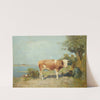 Landscape With A Cow And A Herdsman Resting by Gari Melchers