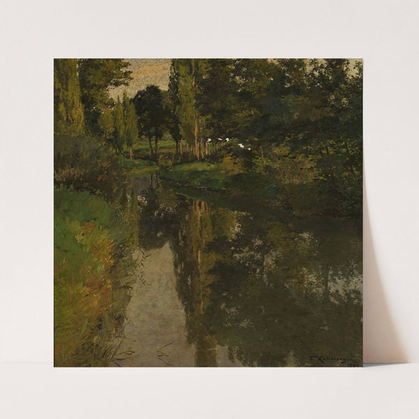 Landscape with a creek by Friedrich Kallmorgen