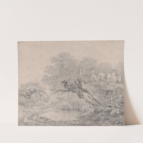 Landscape with a Decayed Willow over a Pool by Thomas Gainsborough