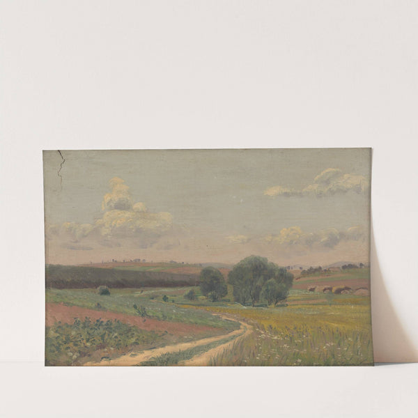 Landscape with a dirt road by Ferdinand Katona