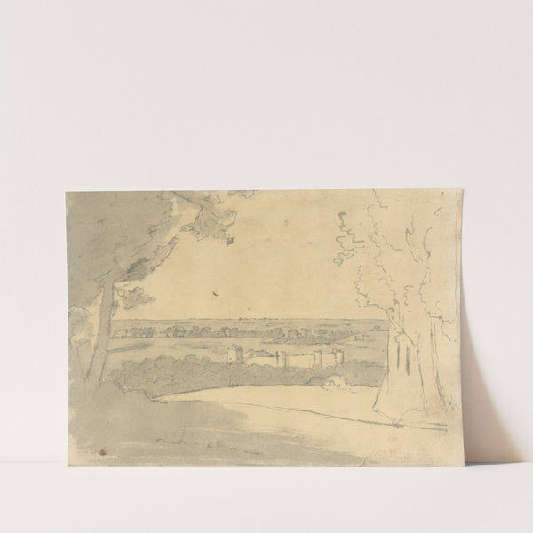 Landscape with a Distant Buildings by Joseph Wright of Derby