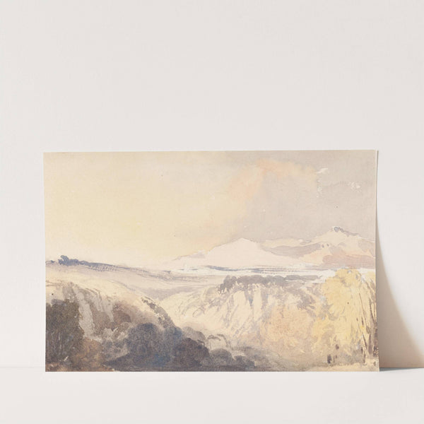 Landscape with a Distant Mountain Range by John Gendall