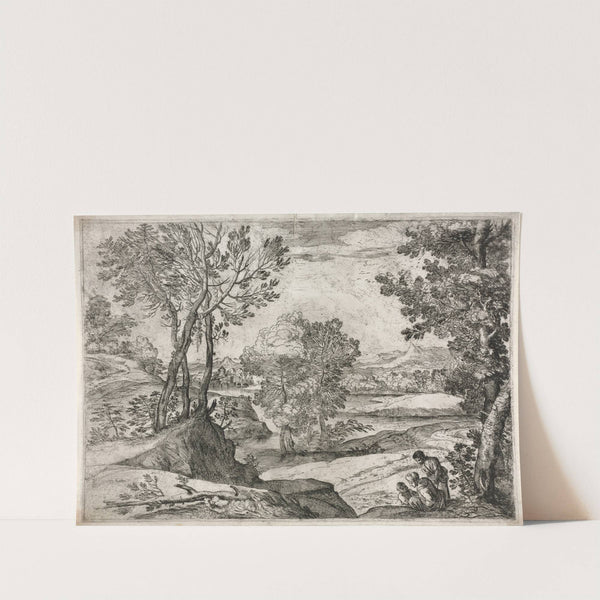 Landscape with a Family (1643) by Giovanni Francesco Grimaldi