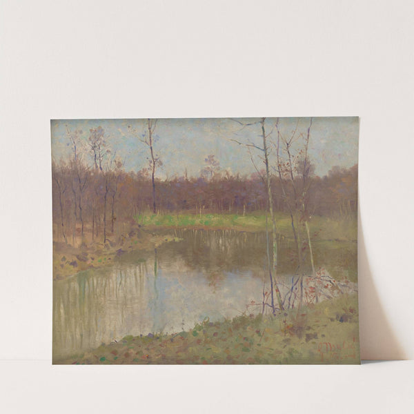 Landscape with a Fishpond by Gustáv Mallý