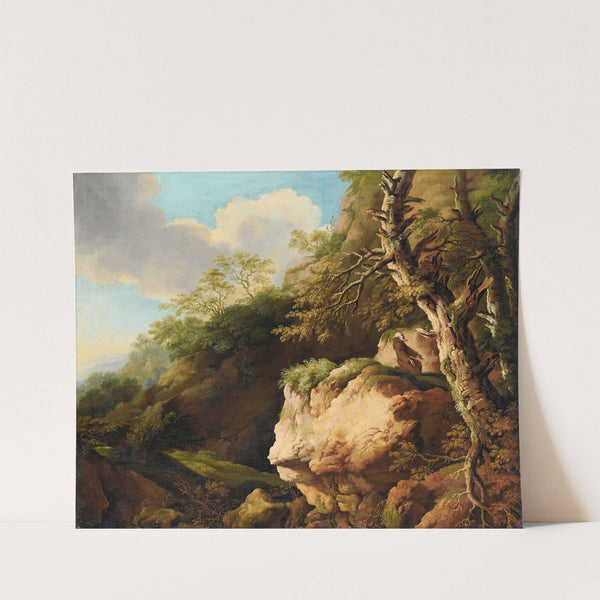 Landscape with a Franciscan monk by Christian Wilhelm Ernst Dietrich