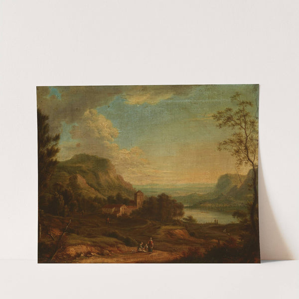 Landscape with a Genre Scene by Johann Christian Vollerdt