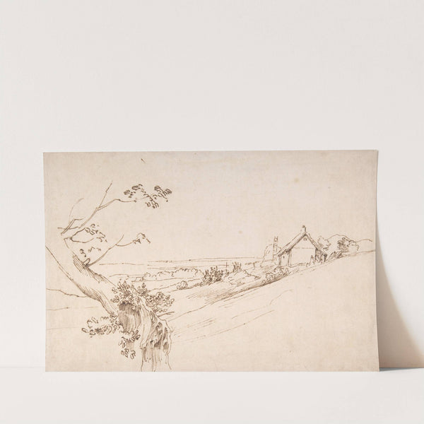Landscape with a Gnarled Tree and a Farm (early 17th century) by Anthony van Dyck
