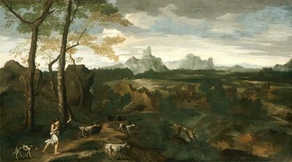 Landscape with a Herdsman and Goats (c. 1635)