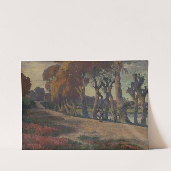 Landscape With A Herdsman by Jozef Hanula