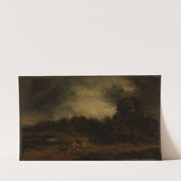 Landscape with a horseman