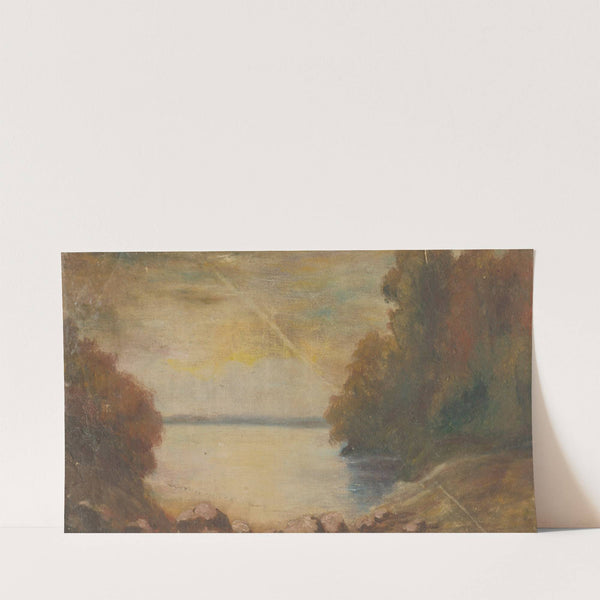 Landscape with a Lake (1875–1885) by Ladislav Mednyánszky