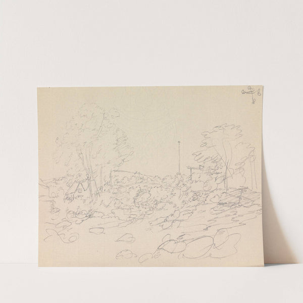 Landscape with a Large Tree, Shading a Cottage by James Moore