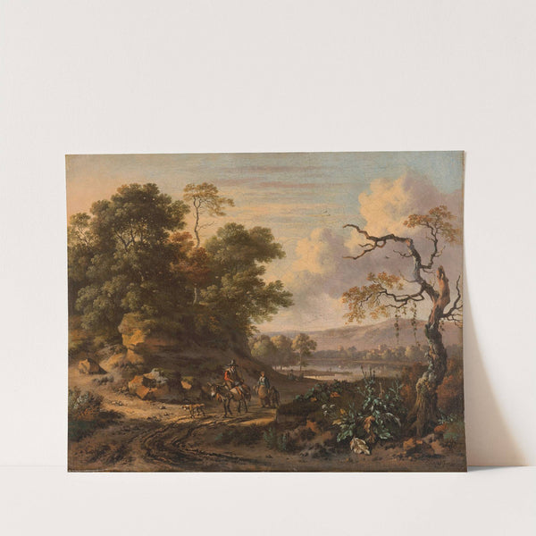 Landscape with a Man Riding a Donkey (1655 - 1684) by Jan Wijnants