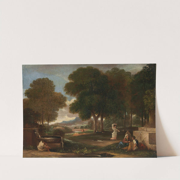 Landscape with a Man Washing his Feet at a Fountain by James Barry