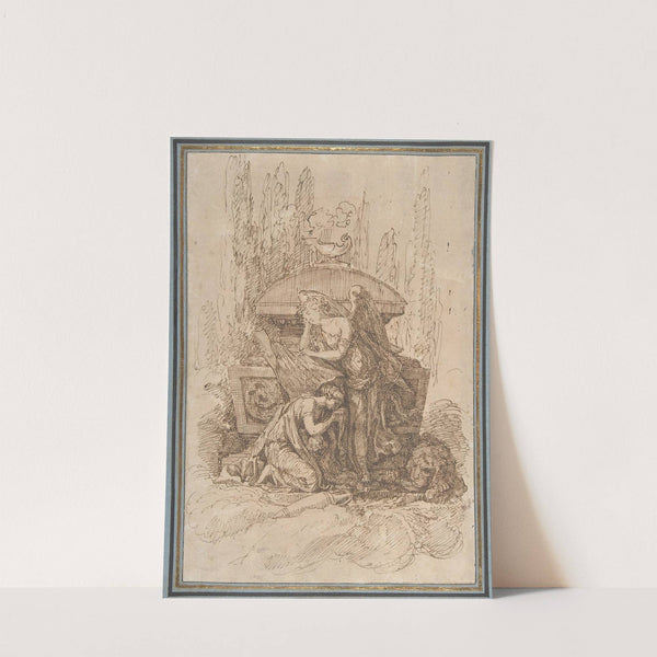 Landscape with a Memorial Scene by Workshop of Ennemond Alexandre Petitot