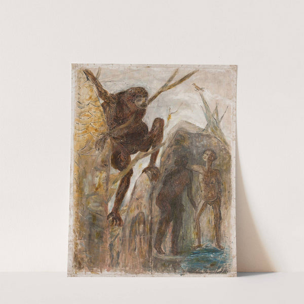 Landscape with a monkey by Tadeusz Makowski