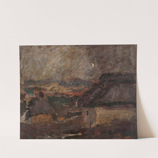 Landscape with a moon (ca 1906) by Tadeusz Makowski