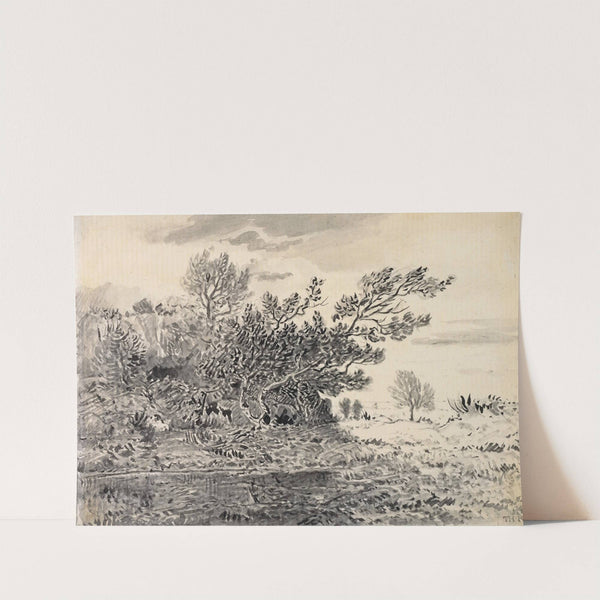 Landscape with a Pond by Théodore Rousseau