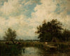 Landscape with a pond