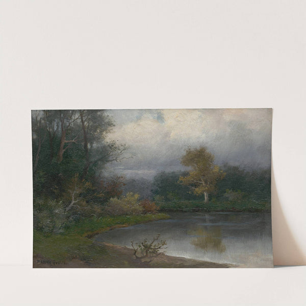 Landscape with a Pond by Felicián Moczik