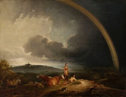 Landscape with a rainbow