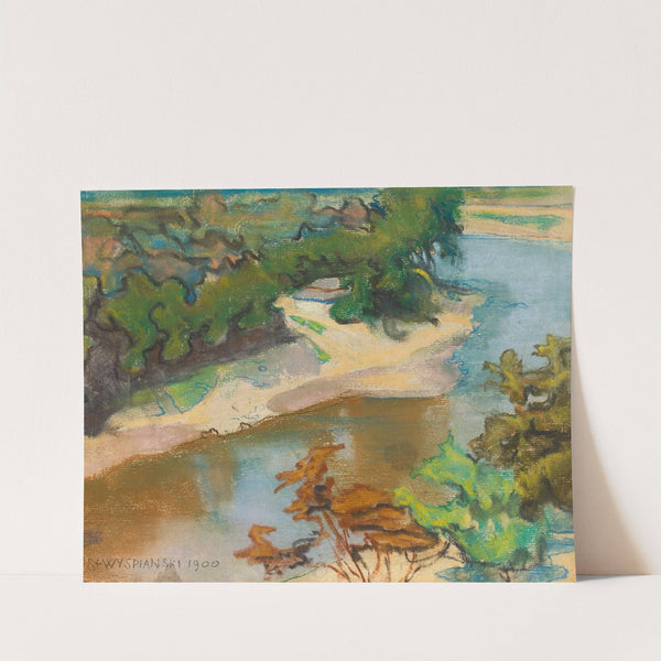 Landscape with a river (1900) by Stanisław Wyspiański