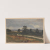 Landscape with a road and hills (1850-1881) by Adolf Dressler