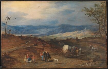 Landscape with a Road Leading Past a Place of Execution (1618 – 1621)