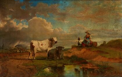 Landscape with a Shepherdess and Cattle