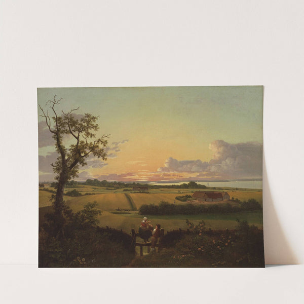 Landscape with a Stile. The Isle of Møn (1810) by Christoffer Wilhelm Eckersberg