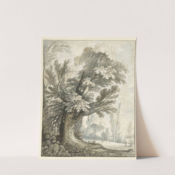 Landscape with a Tall Tree by Marten de Cock