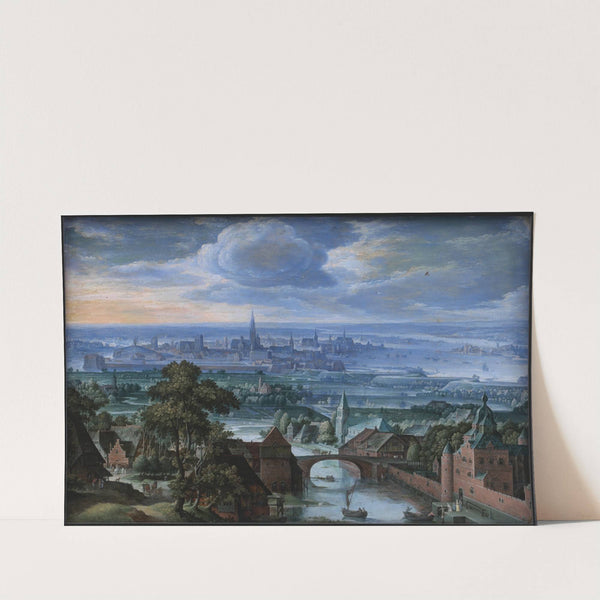 Landscape with a View of Antwerp by Hans Bol