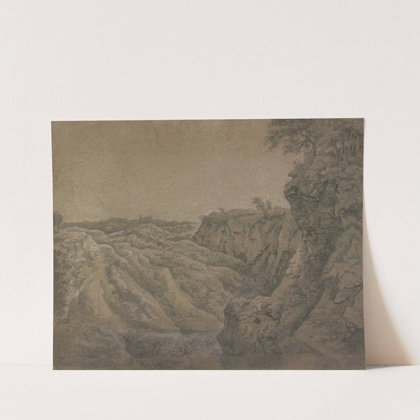 Landscape with a View of Bentheim Castle in the far Distance by Antonie Waterloo