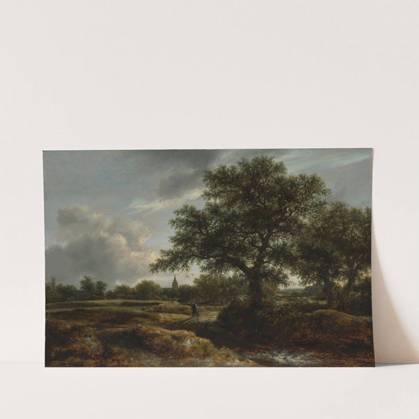 Landscape with a Village in the Distance (1646) by Jacob van Ruisdael