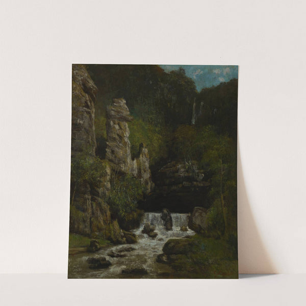 Landscape with a Waterfall (ca. 1865) by Gustave Courbet