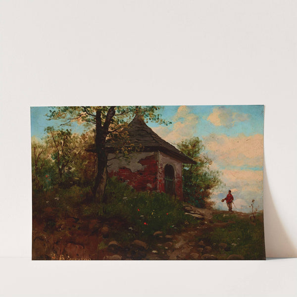 Landscape with a Wayside Shrine by Seweryn Bieszczad