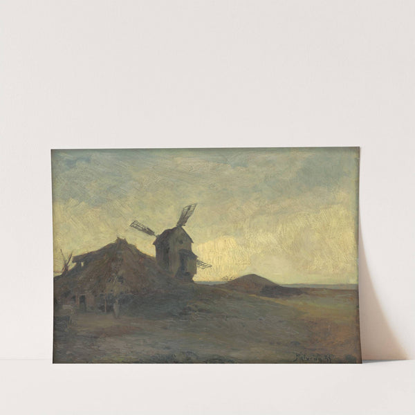 Landscape With A Windmill by Alois Kalvoda