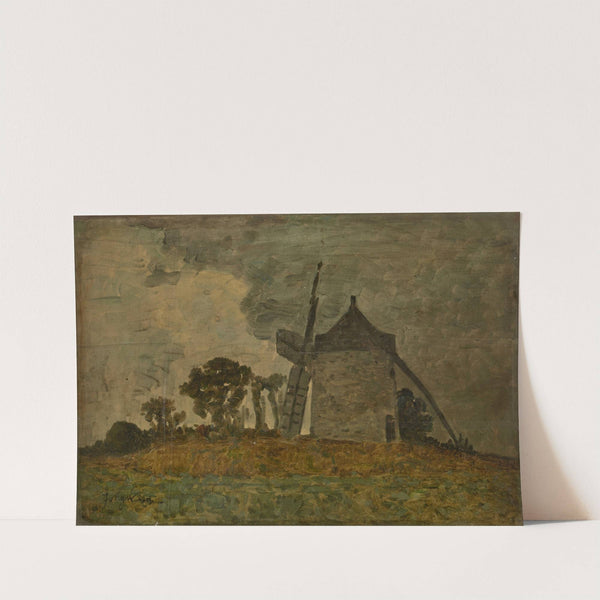 Landscape with a Windmill by Johan Barthold Jongkind