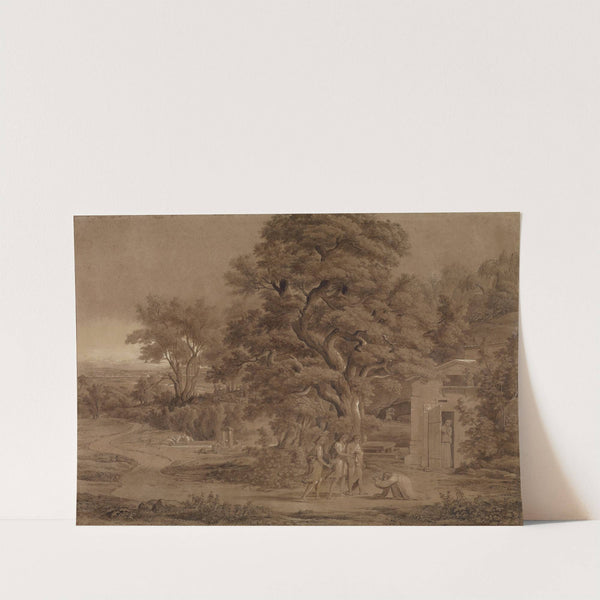 Landscape with Abraham and the Three Angels in the Valley of Mambre by Joseph Anton Koch