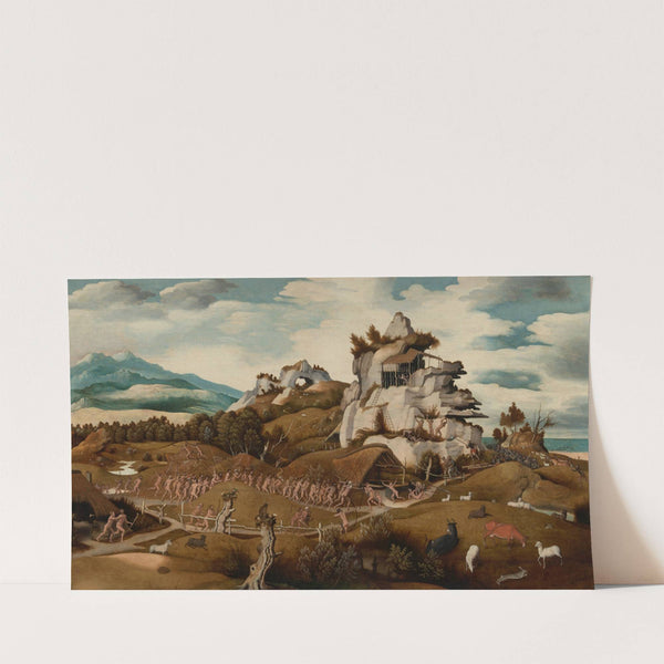 Landscape with an Episode from the Conquest of America (c. 1535) by Jan Jansz Mostaert