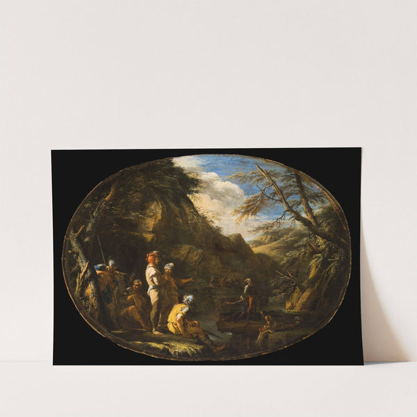 Landscape with Armed Men by Salvator Rosa