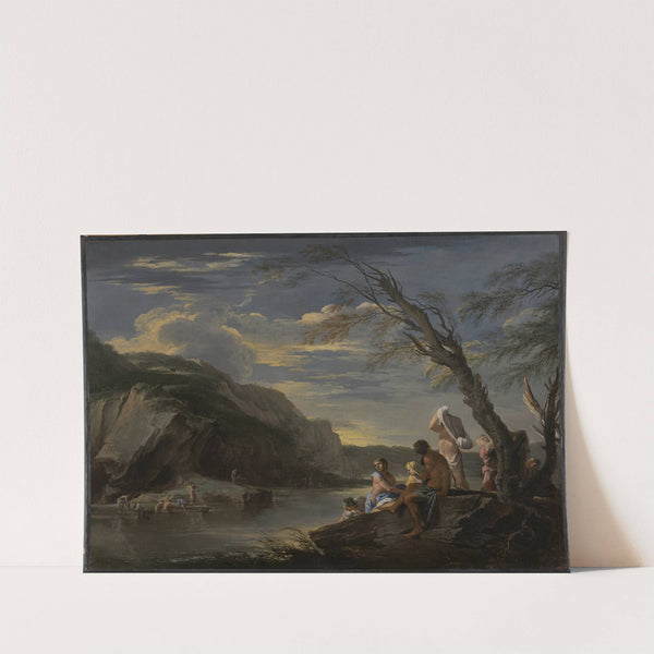Landscape with Bathers by Salvator Rosa