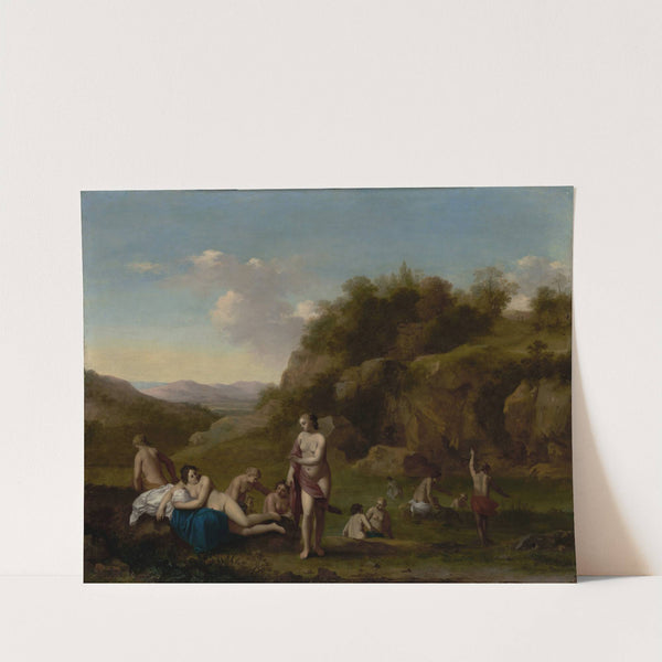 Landscape with Bathing Nudes (about 1640–1650) by Cornelis Van Poelenburch