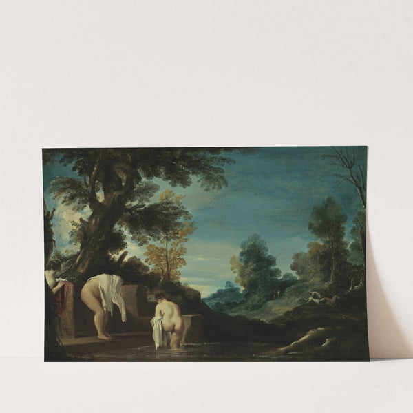 Landscape with Bathing Women (circa 1621) by Guercino