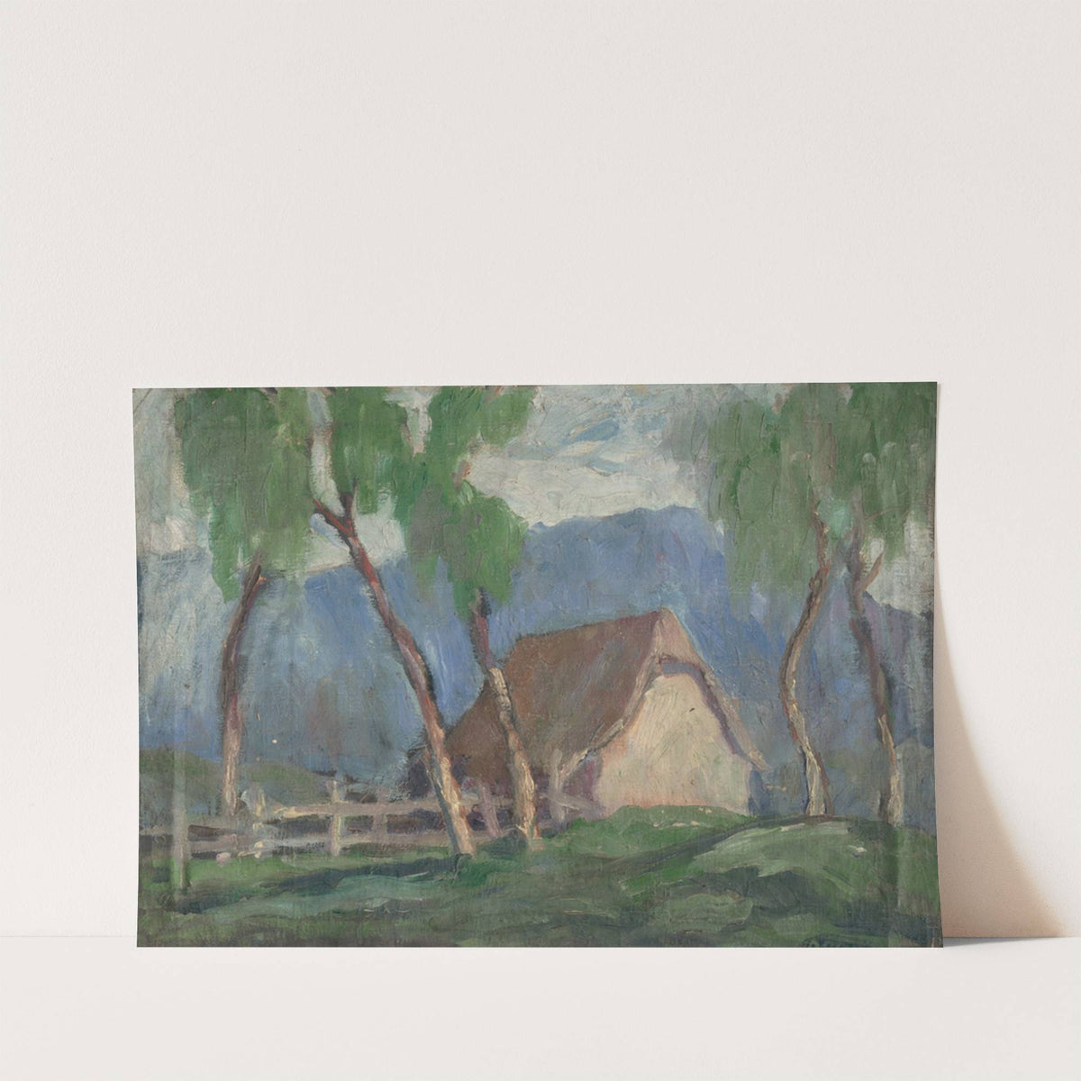 Landscape with Birches by Zolo Palugyay