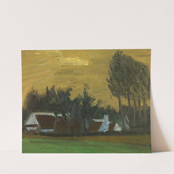 Landscape with Black Italian Poplars by Gustave De Smet