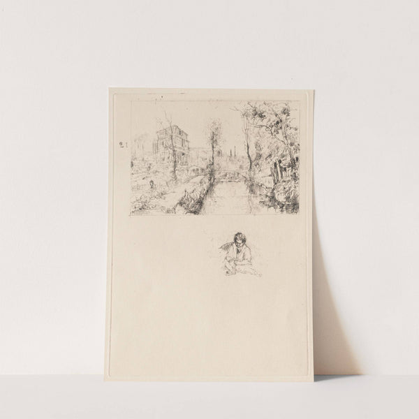 Landscape with Bridge and Child (c. 1902–41) by Auguste Brouet