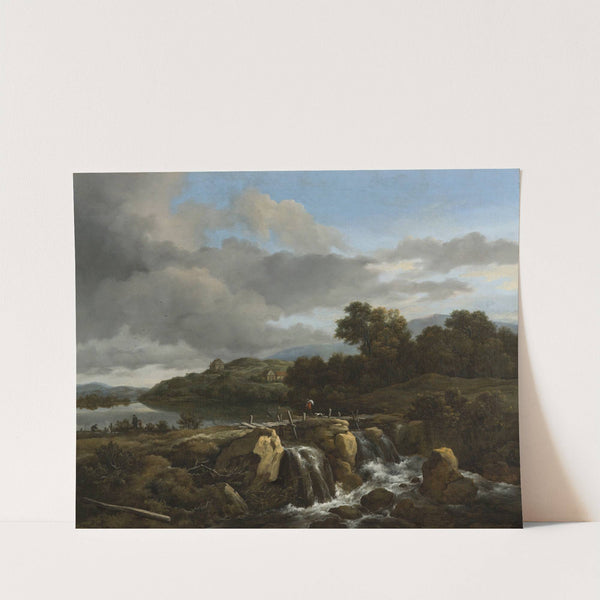 Landscape with Cascade (1670-1675) by Jacob van Ruisdael